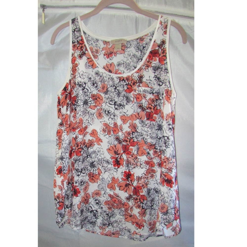 Ann Taylor Loft floral tank M